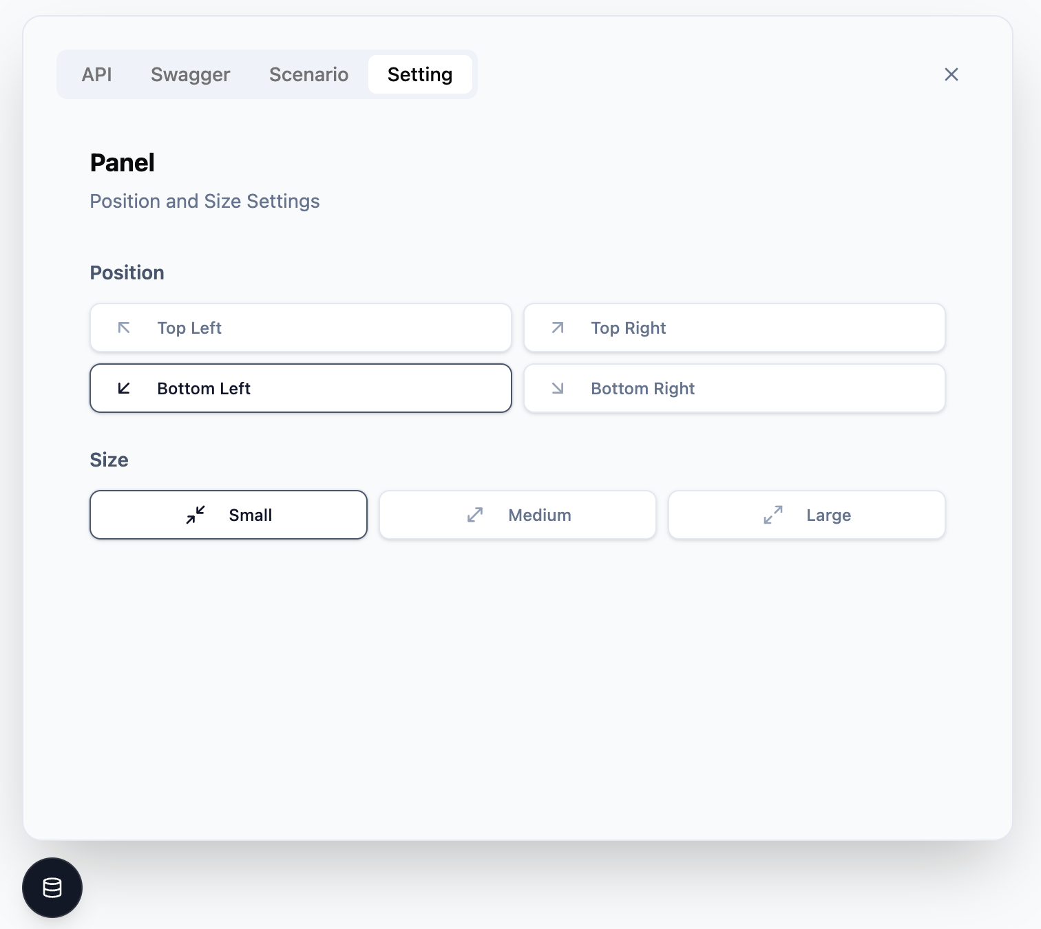 Settings Tab